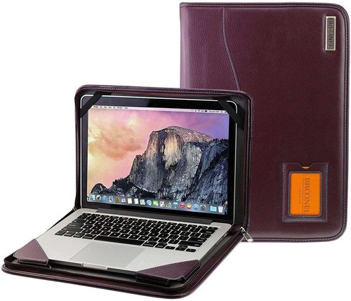 Broonel purple leather - leather, contour